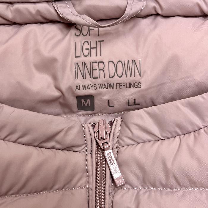 ユニー(株) 軽量 ソフトライトインナーダウン ダウンベスト 無地 ナイロン100%(ダウン90%＋フェザー10%) M ベイクドピンク レディース |  | 03
