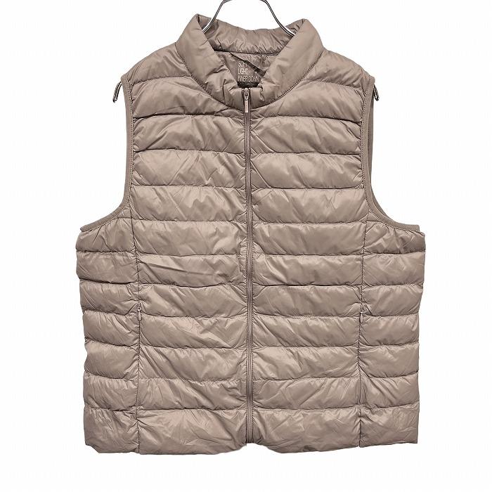 新品】Lemiore 軽量 インナーダウンベスト 無地 洗濯機で洗える