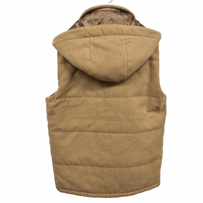 BEAMS HEART（ビームス ハート） 中綿入り 微起毛 ベスト フード脱着可