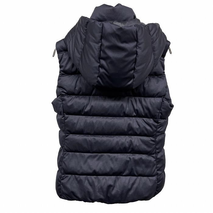 ユニクロ（UNIQLO） ダウンベスト フード脱着可 無地 フルジップ