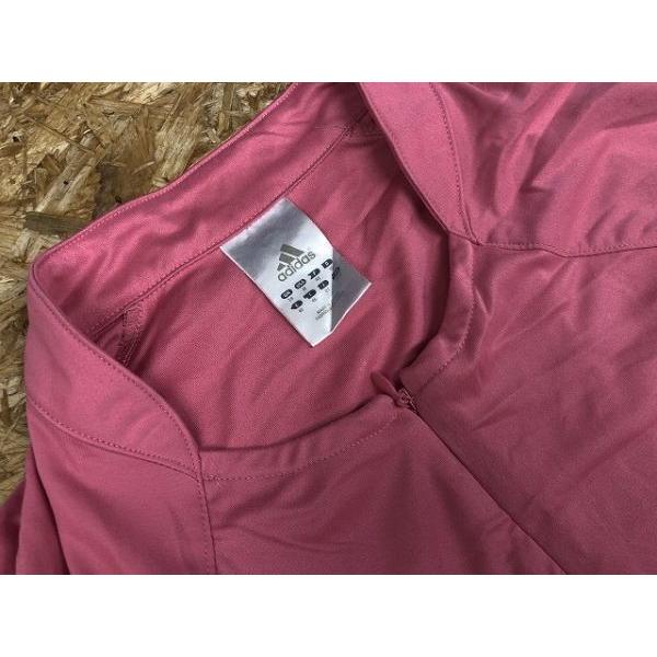 激安直営店 Adidas アディダス Otサイズ レディース プラクティスシャツ 薄手 ハーフジップ ロゴ刺繍 ラグラン 長袖 ビッグサイズ ポリ100 ピンク その他トップス Www Propac Ma