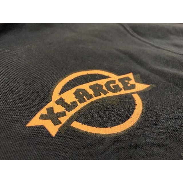 XLARGE エクストララージ Sサイズ メンズ スウェットパーカー 裏起毛 フルジップ ロゴプリント カットソー 長袖 ネイビー 紺 | XLARGE | 05