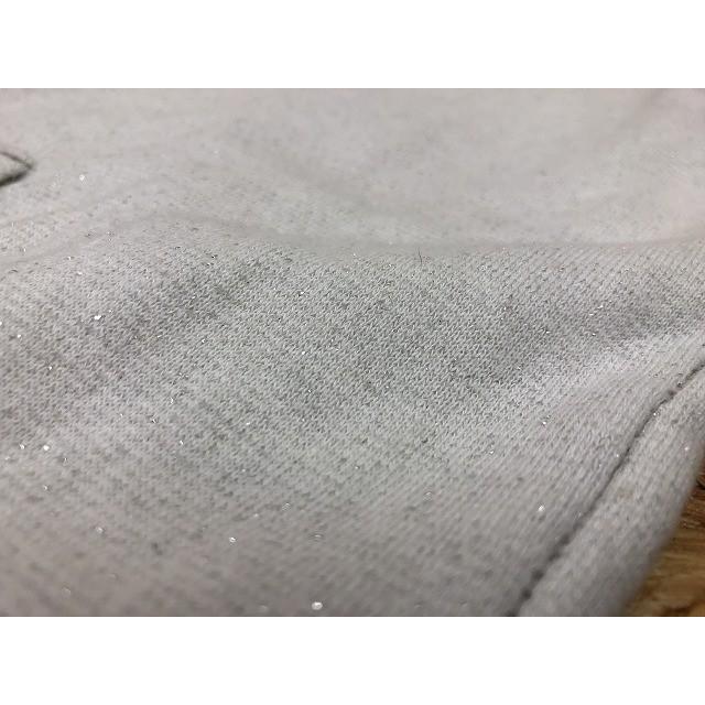 トローヴ TROVE スウェットパーカー 裏パイル フルジップ ラメ入り カットソー 長袖 (クラッシュ加工？) 2 薄グレー レディース | TROVE | 04