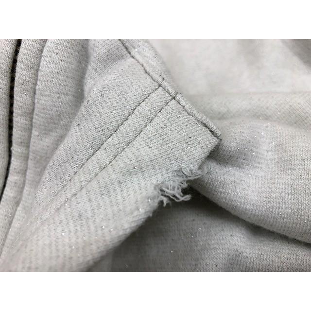 トローヴ TROVE スウェットパーカー 裏パイル フルジップ ラメ入り カットソー 長袖 (クラッシュ加工？) 2 薄グレー レディース | TROVE | 06