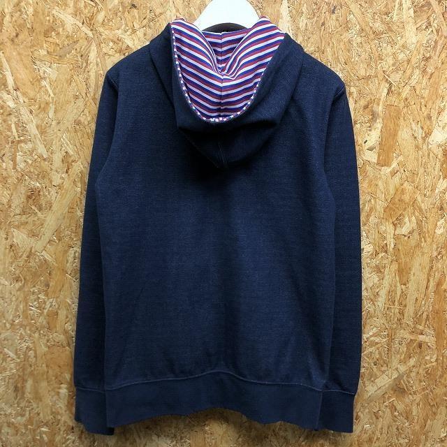 THE SHOP TK MIXPICE タケオキクチ Mサイズ レディース（メンズ？） カットソーパーカー 内側がボーダー ダブルジップ 長袖 紺×赤×青×白 | THE SHOP TK | 07