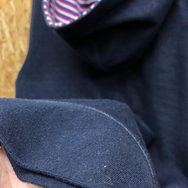 THE SHOP TK MIXPICE タケオキクチ Mサイズ レディース（メンズ？） カットソーパーカー 内側がボーダー ダブルジップ 長袖 紺×赤×青×白 | THE SHOP TK | 08