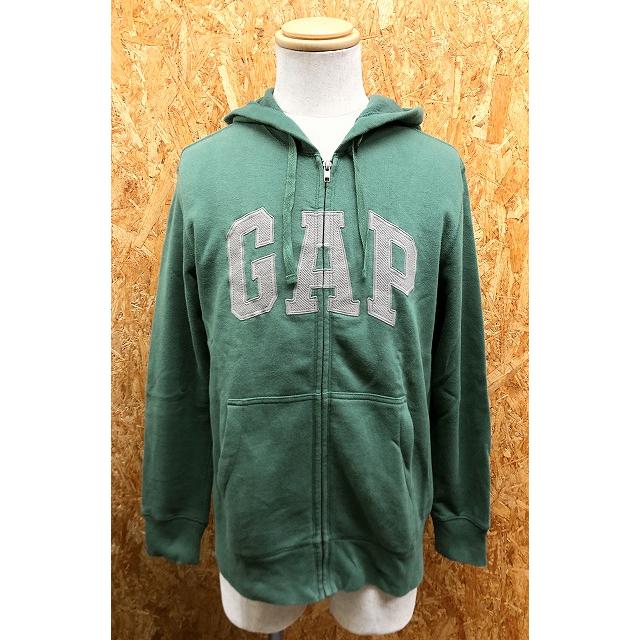 Gap ギャップ S メンズ スウェットジップパーカー フーディー 裏起毛 カットソー ロゴ刺繍 長袖 綿 ポリエステル くすみグリーン 緑 Cl Undo Rowa ヤフー店 通販 Yahoo ショッピング
