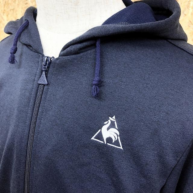 le coq sportif ルコックスポルティフ ジップパーカー ロゴ刺繍 le coq sportif ルコックスポルティフ ジップパーカー ロゴ刺繍