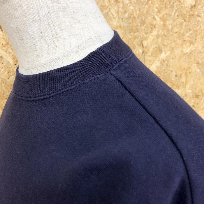 TFL TIME FOR LIVIN' スウェットシャツ トレーナー 裏起毛 カットソー レトロプリント 丸首 長袖 綿100% M ネイビー 紺 メンズ |  | 02