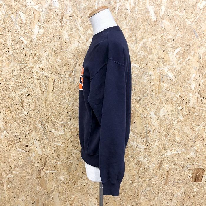 TFL TIME FOR LIVIN' スウェットシャツ トレーナー 裏起毛 カットソー レトロプリント 丸首 長袖 綿100% M ネイビー 紺 メンズ |  | 03