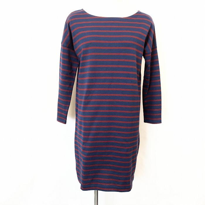 日本製 Ships Colors シップス カラーズ レディース カットソーチュニック ワンピース 裏地無し ボーダー柄 長袖 服 綿100 紺 茶系 Cl Undo Rowa ヤフー店 通販 Yahoo ショッピング