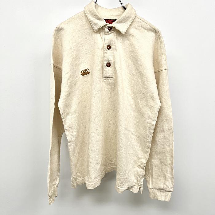 【即購入OK】CANTERBURY OF NEW ZEALAND ラガーシャツ CANTERBURY - カンタベリー ロゴワッペン 長袖 ラガーシャツ M