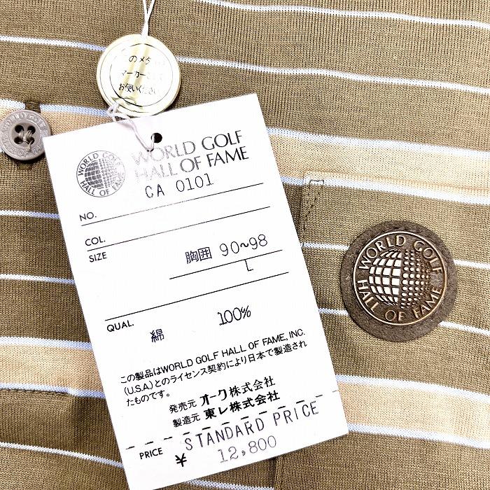 新品】WORLD GOLF HALL OF FAME ポロシャツ Tシャツ生地