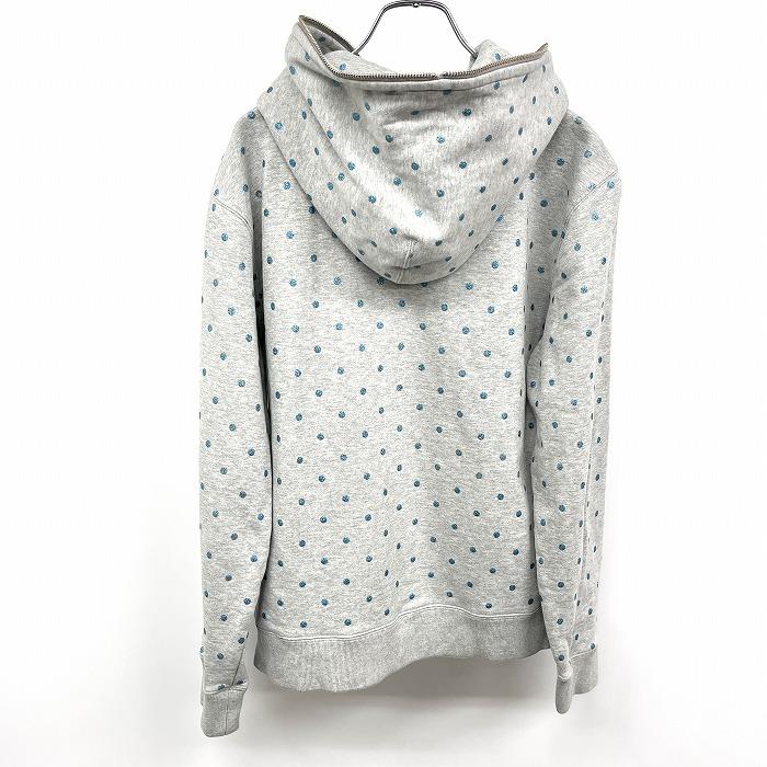 TOMMY（トミー） ジップパーカー スウェット 長袖 裏毛 ドット柄ラメ