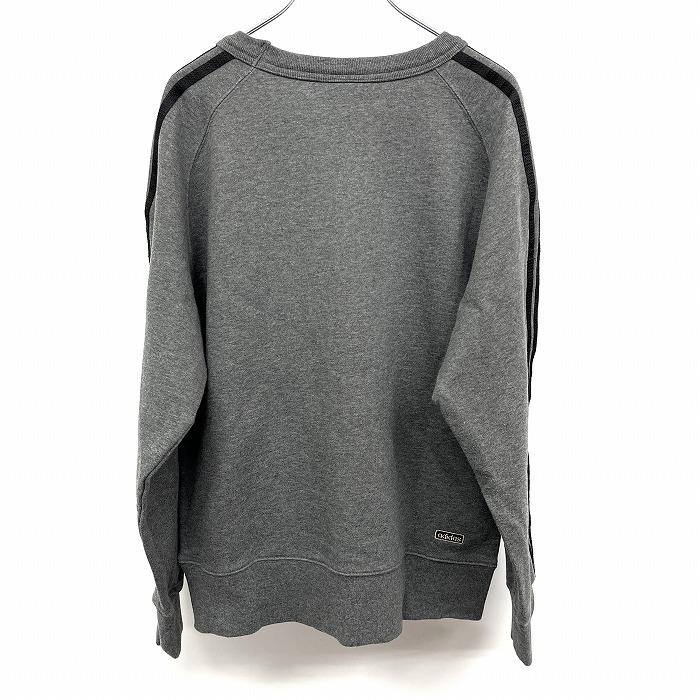 00s adidas アディダス　スウェット　ラグラン　V字ガゼット　グレー adidas アディダス スウェットシャツ トレーナー 長袖 裏毛