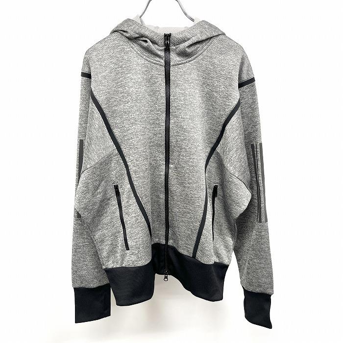 WALL - 和洋折衷 adidasジャージリメイク歪みワイドパーカーの