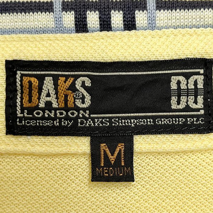 32425 ダックスゴルフ メンズ 長袖ポロシャツ 黄色 サイズLL