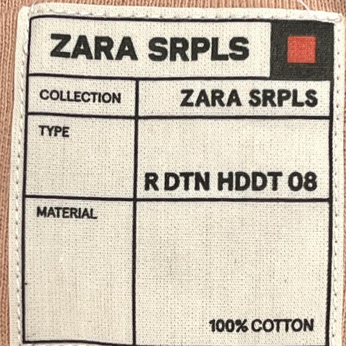 ザラ サープラス ZARA SRPLS プルオーバー パーカー スウェット 裏毛 ロゴ刺繍 長袖 綿100% M ピンクベージュ系 ベージュ系 売れ筋商品|||レディース ZARA ザラ サープラス SRPLS プルオーバー パーカー スウェット