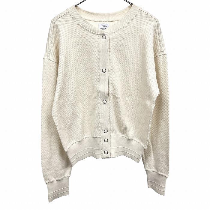 coen コーエン COEN サーマルカットソー カーディガン リングドット  