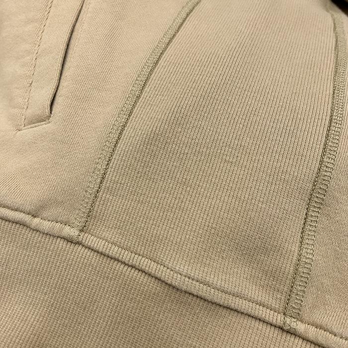 ラコステ LACOSTE パーカー ジップアップ スウェット 裏毛 丈短め ワニ 長袖 フーディー 綿100% 34 ベージュ ベージュ×緑 レディース | LACOSTE | 05