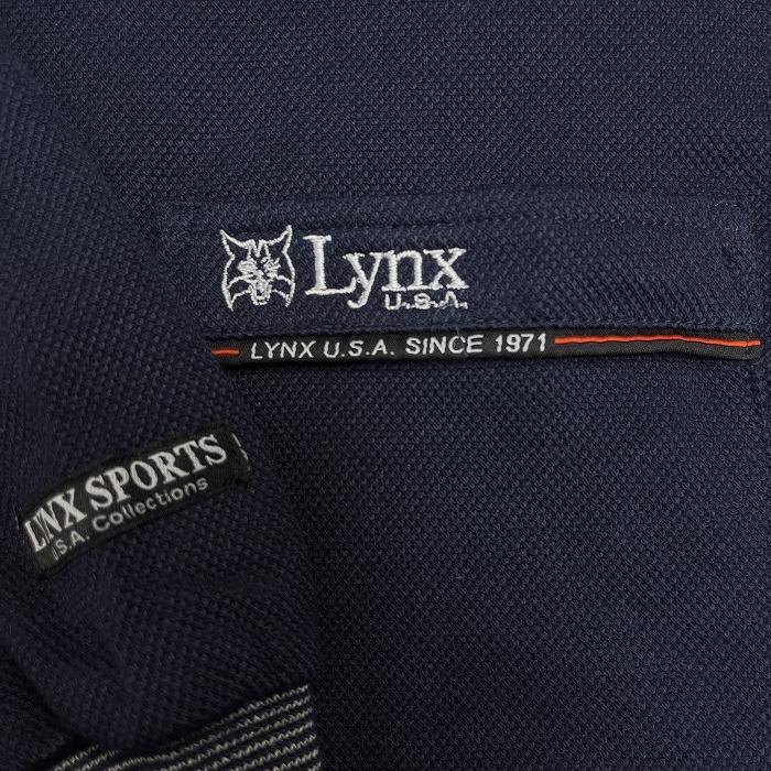 Lynx（リンクス） 【新品】LYNX ゴルフ ポロシャツ 裏起毛 鹿の子