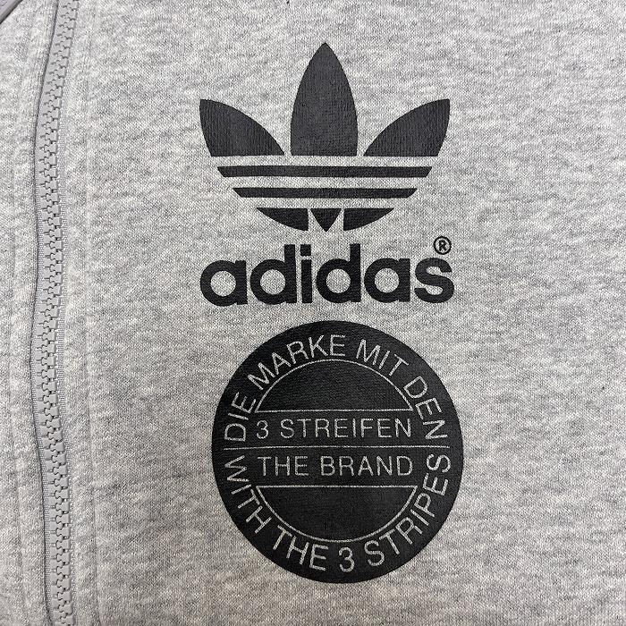 adidasアディダス プリントロゴ　トレフォイル　ジップアップ　パーカー adidas アディダス トレフォイル ジップアップパーカー