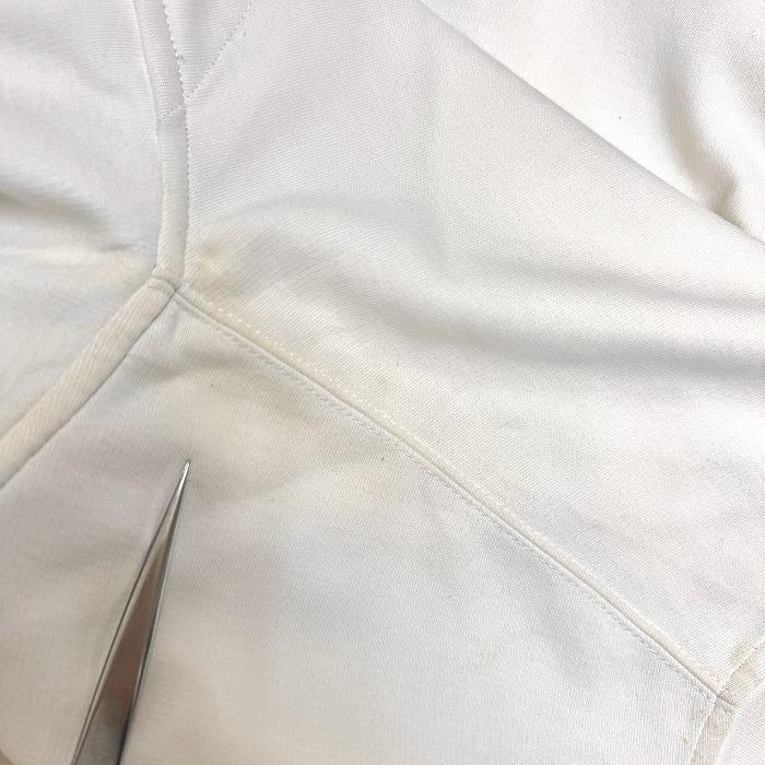 【新品/訳アリ】TOMMY HILFIGER ハイネックカットソー ハーフジップ 長袖 胸にロゴ刺繍 綿×ポリ XL オフホワイト 白系×赤×紺 メンズ | TOMMY HILFIGER | 02