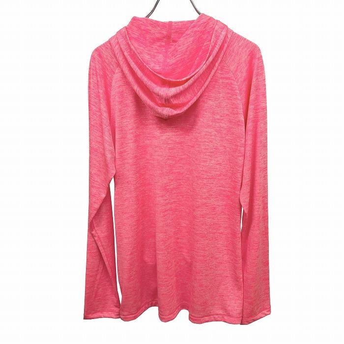 アンダーアーマー UNDER ARMOUR 薄手 パーカー ジップアップ ラグラン 長袖 カットソー ポリ100% LL XL ヘザーピンク レディース | UNDER ARMOUR | 01