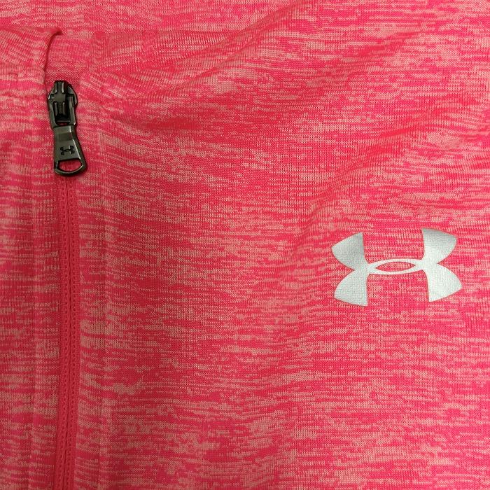 アンダーアーマー UNDER ARMOUR 薄手 パーカー ジップアップ ラグラン 長袖 カットソー ポリ100% LL XL ヘザーピンク レディース | UNDER ARMOUR | 02