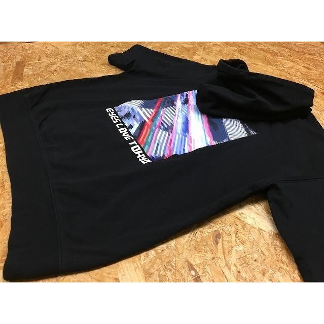 コラボ Gu Eyes Love Tokyo ジーユー M メンズ スウェットパーカー プルオーバー 裏パイル 両面プリント 半袖 カットソー 綿100 黒 Cs015 Undo Rowa ヤフー店 通販 Yahoo ショッピング