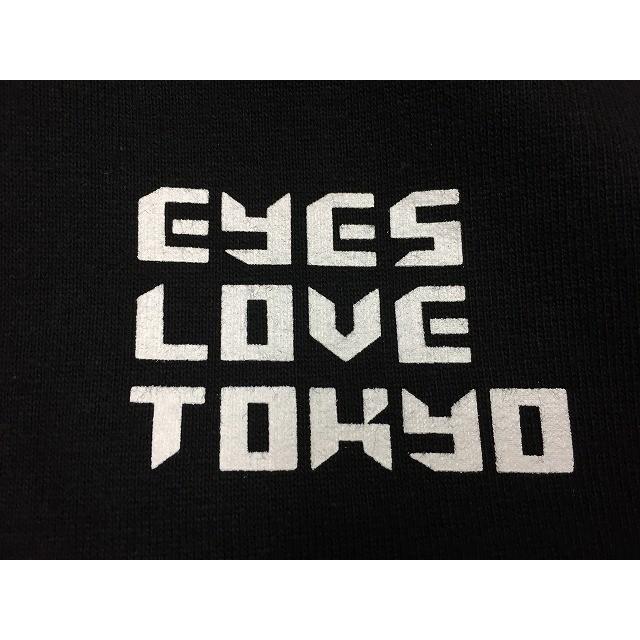 コラボ Gu Eyes Love Tokyo ジーユー M メンズ スウェットパーカー プルオーバー 裏パイル 両面プリント 半袖 カットソー 綿100 黒 Cs015 Undo Rowa ヤフー店 通販 Yahoo ショッピング