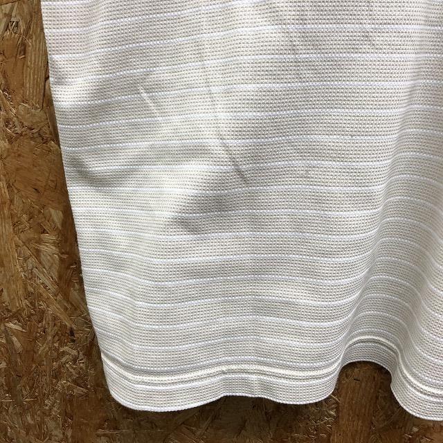 GIANNI VALENTINO ジャンニヴァレンチノ M メンズ ポロシャツ ワンポイントロゴ スプリット糸の刺繍 半袖 綿×ポリ グレージュ系×ホワイト |  | 09