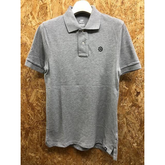 NIKE ナイキ S メンズ ポロシャツ 鹿の子 ワンポイント刺繍 カットソー
