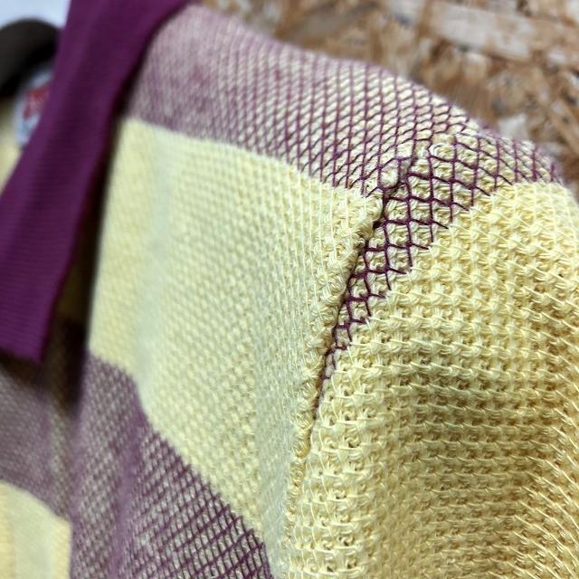 Tass Finder タスファインダー Mサイズ レディース ポロシャツ ボーダー 柄 カットソー 半袖 綿100 イエロー パープル系 黄色 紫系 Cs023 Undo Rowa ヤフー店 通販 Yahoo ショッピング