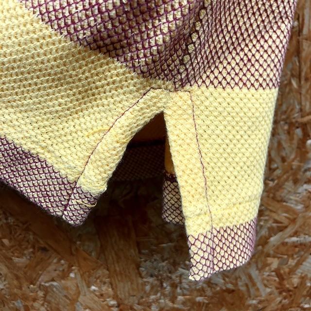 Tass Finder タスファインダー Mサイズ レディース ポロシャツ ボーダー 柄 カットソー 半袖 綿100 イエロー パープル系 黄色 紫系 Cs023 Undo Rowa ヤフー店 通販 Yahoo ショッピング