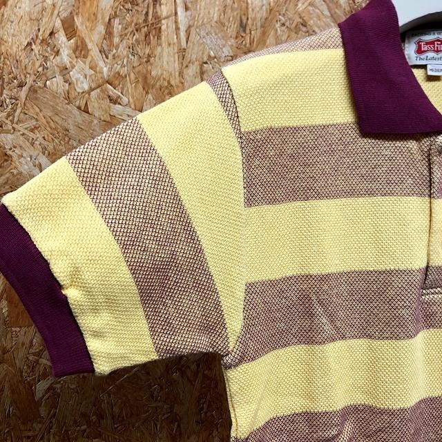 Tass Finder タスファインダー Mサイズ レディース ポロシャツ ボーダー 柄 カットソー 半袖 綿100 イエロー パープル系 黄色 紫系 Cs023 Undo Rowa ヤフー店 通販 Yahoo ショッピング