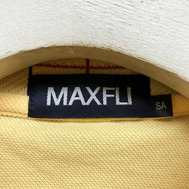 MAXFLI マックスフライ SA メンズ ポロシャツ ゴルフ 鹿の子 襟にチェック柄 胸ポケット カットソー 半袖 綿×ポリ クリームイエロー |  | 03