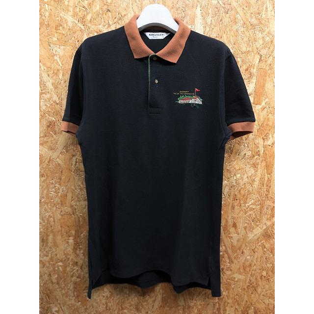 ★2915【希少】フェンディ 襟ズッカ柄＆ワンポイント刺繍ロゴ ポロシャツ ☆2915【希少】フェンディ 襟ズッカ柄＆ワンポイント刺繍ロゴ