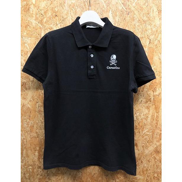 Garesstino - L メンズ ポロシャツ 鹿の子 カットソー ロゴ刺繍