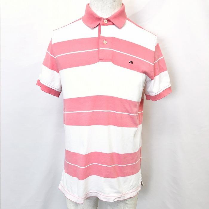 Tommy Hilfiger トミーヒルフィガー Xs メンズ 男性 ポロシャツ Tシャツ生地 カットソー ボーダー柄 ロゴ 半袖 綿100 コットン ピンクなど Cs Undo Rowa ヤフー店 通販 Yahoo ショッピング