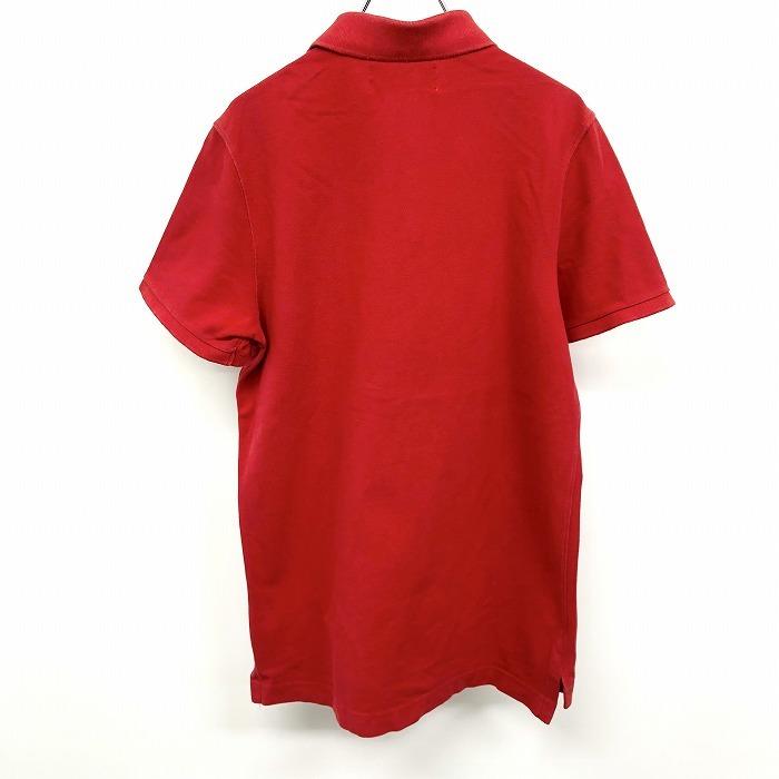 Abercrombie＆Fitch アバクロンビーアンドフィッチ L レディース ポロシャツ カットソー 鹿の子 ロゴ刺繍 半袖 ロングテール 綿100% レッド | Abercrombie&Fitch | 01