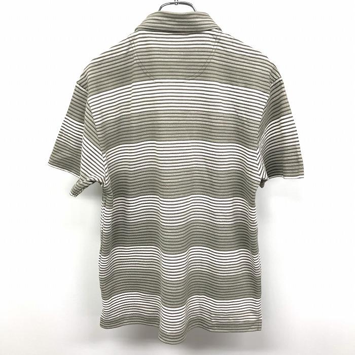 TOURSTAGE ツアーステージ M メンズ ゴルフ ポロシャツ ボーダー 半袖
