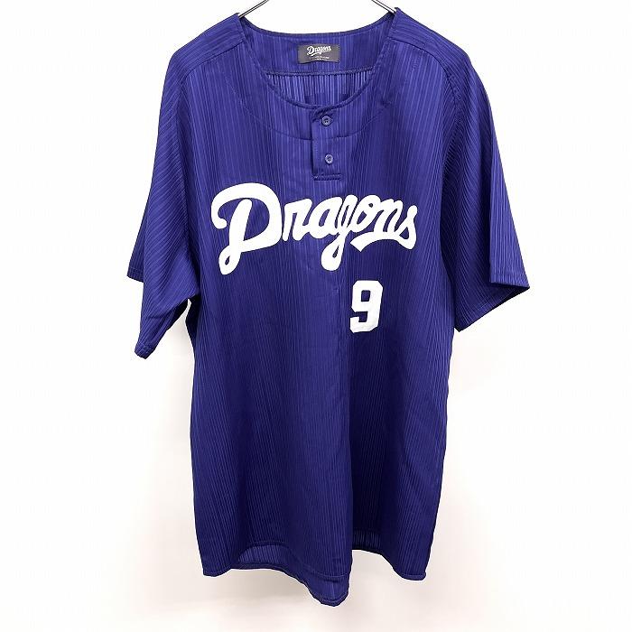 (株)一球 / CHUNICHI DRAGONS 中日ドラゴンズ FREE メンズ 野球 レプリカユニフォーム 高橋周平 背番号9番 ストライプ 半袖 ポリ100% 青｜undo-rowa｜02