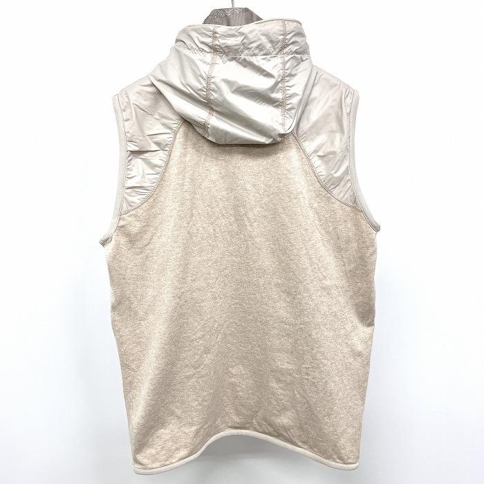 23区 SPORT 薄手 プルオーバー カットソーベスト ジャケット フード脱着可 綿など L ヘザーブラウン×ダークベージュ 杢茶色 メンズ | 23区 | 01