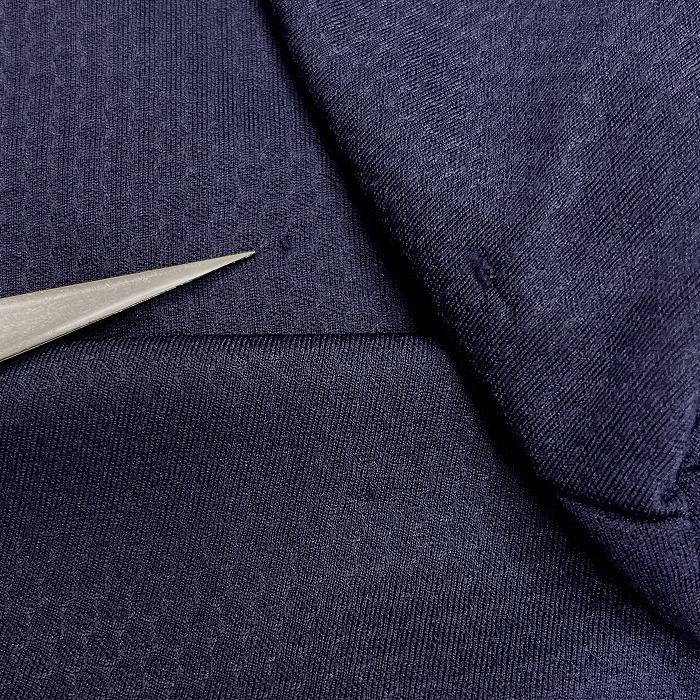 グレッグノーマン GREG NORMAN ゴルフ ポロシャツ 同色のハニカム柄 サメのワッペン 半袖 ポリ100% M ネイビー×イエロー 紺 メンズ 男性 | GREG NORMAN | 02