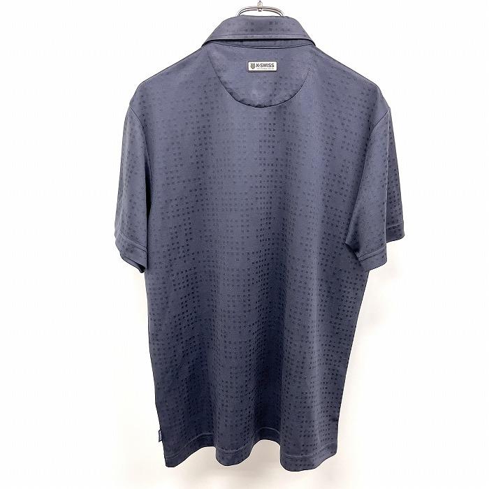 K-SWISS（ケースイス） ポロシャツ 半袖 ボタンだオウン スクエアの