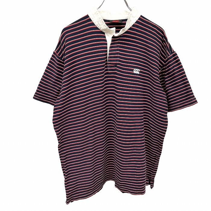 カンタベリー ラガーシャツ Tシャツ ボーダー オープンカラー カンタベリー ラガーシャツ Tシャツ ボーダー オープンカラー