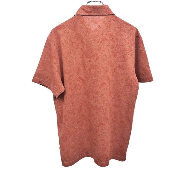 kansai yamamoto（カンサイ ヤマモト） オム ポロシャツ 鹿の子 植物柄