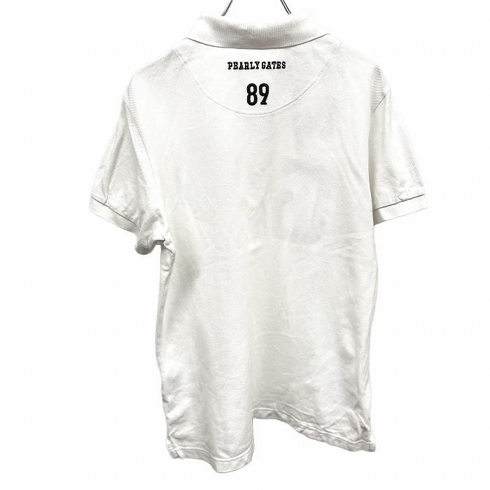 PEARLY GATES（パーリーゲイツ） ゴルフ ポロシャツ 鹿の子 ロゴ 半袖