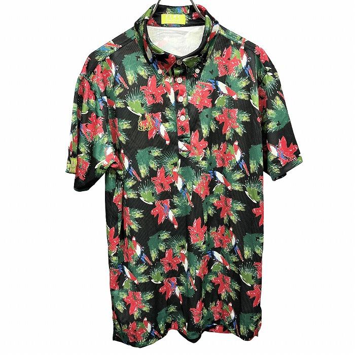 seventytwo_clubhouse ゴルフシャツ 花柄L ポロシャツ seventytwo_clubhouse ゴルフシャツ 花柄L ポロシャツ